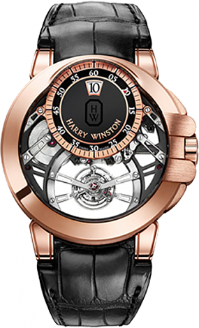 Review Replica Harry Winston Ocean Tourbillon Jumping Hour OCEMTJ45RR001 watch - Click Image to Close